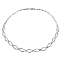 Collier infini en diamants 18K