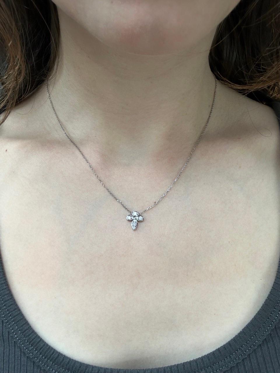 Collier de diamants 18k en vente 1