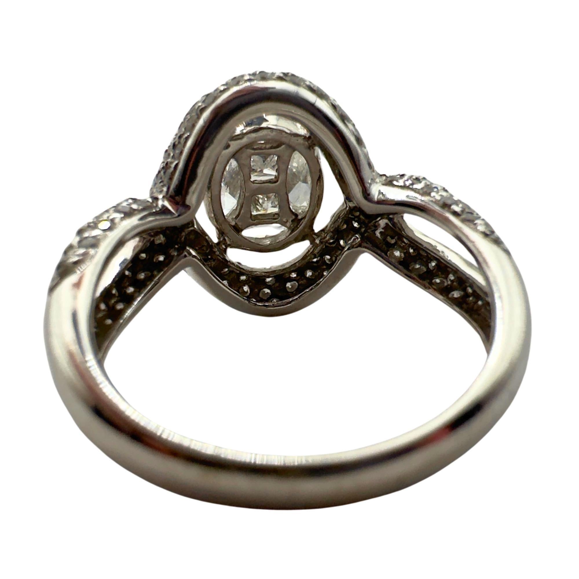 Anello con diamante 18k in vendita 1