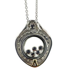 18k Diamond Shaker Locket Pendant Necklace