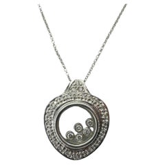 Collier médaillon Shaker Locket pendentif en diamants 18 carats