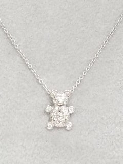 18 Karat Diamond "Teddy" Bear Pendant