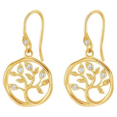 Orecchini Talismano con diamante 18k