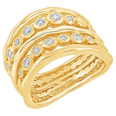 Anillo Cascada de Diamantes 18k 0,33ct