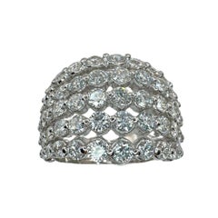 18k Diamond Wide Band Ring