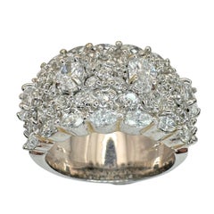 18k Diamond Wide Band Ring