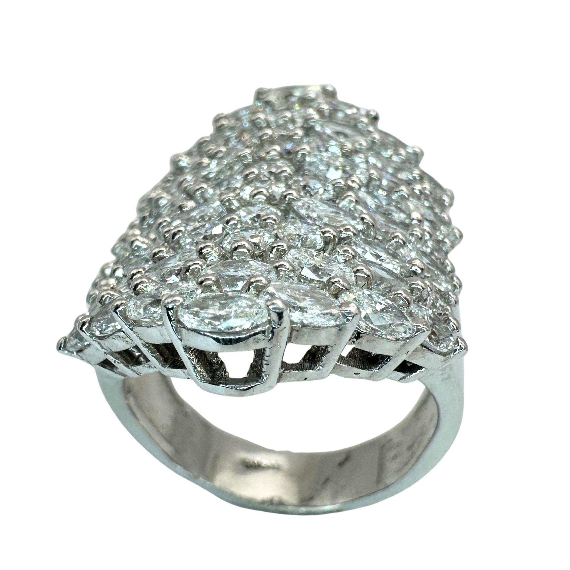 18k Diamond Wide Band Ring For Sale 1