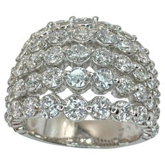 18k Diamond Wide Band Ring