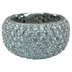 18k Diamond Wide Band Ring