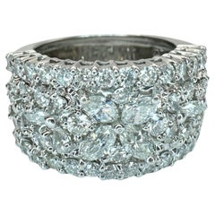 18k Diamant Breite Band Ring