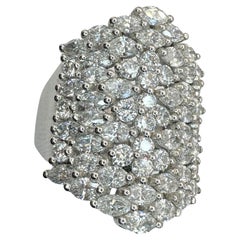 18k Diamant Breite Band Ring