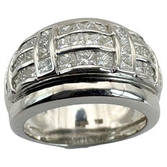 18k Diamant Breite Band Ring