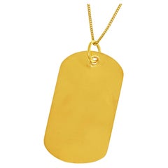 18k Dog Tag