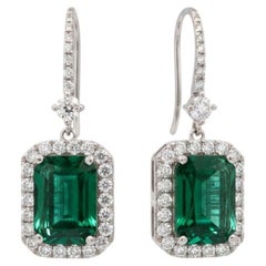 18k Emerald Earrings