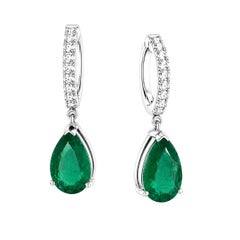 18k Emerald Elegance Earrings