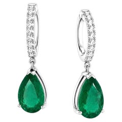 18k Emerald Elegance Earrings