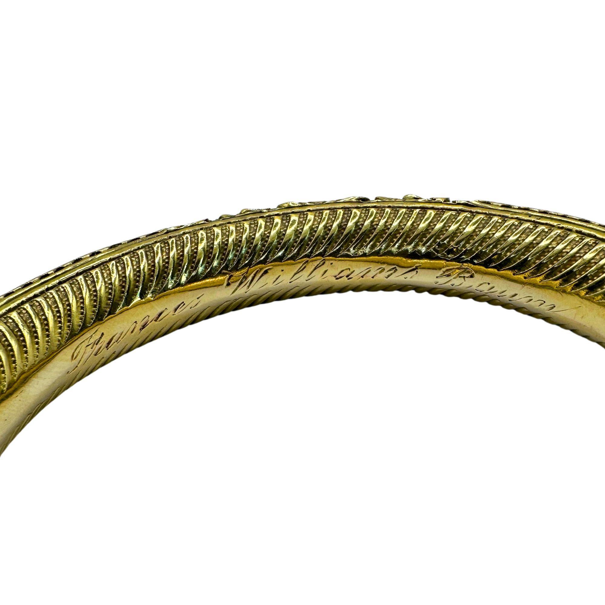 18k Nachlass-Armreif mit floralem Design 1
