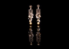 18K Fairmined Gold, Sustainable Pearls, 1.67ct Ocean Diamonds, “medusa” Earrings