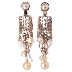 18K Fairmined Gold, Sustainable Pearls, 1.67ct Ocean Diamonds, “medusa” Earrings