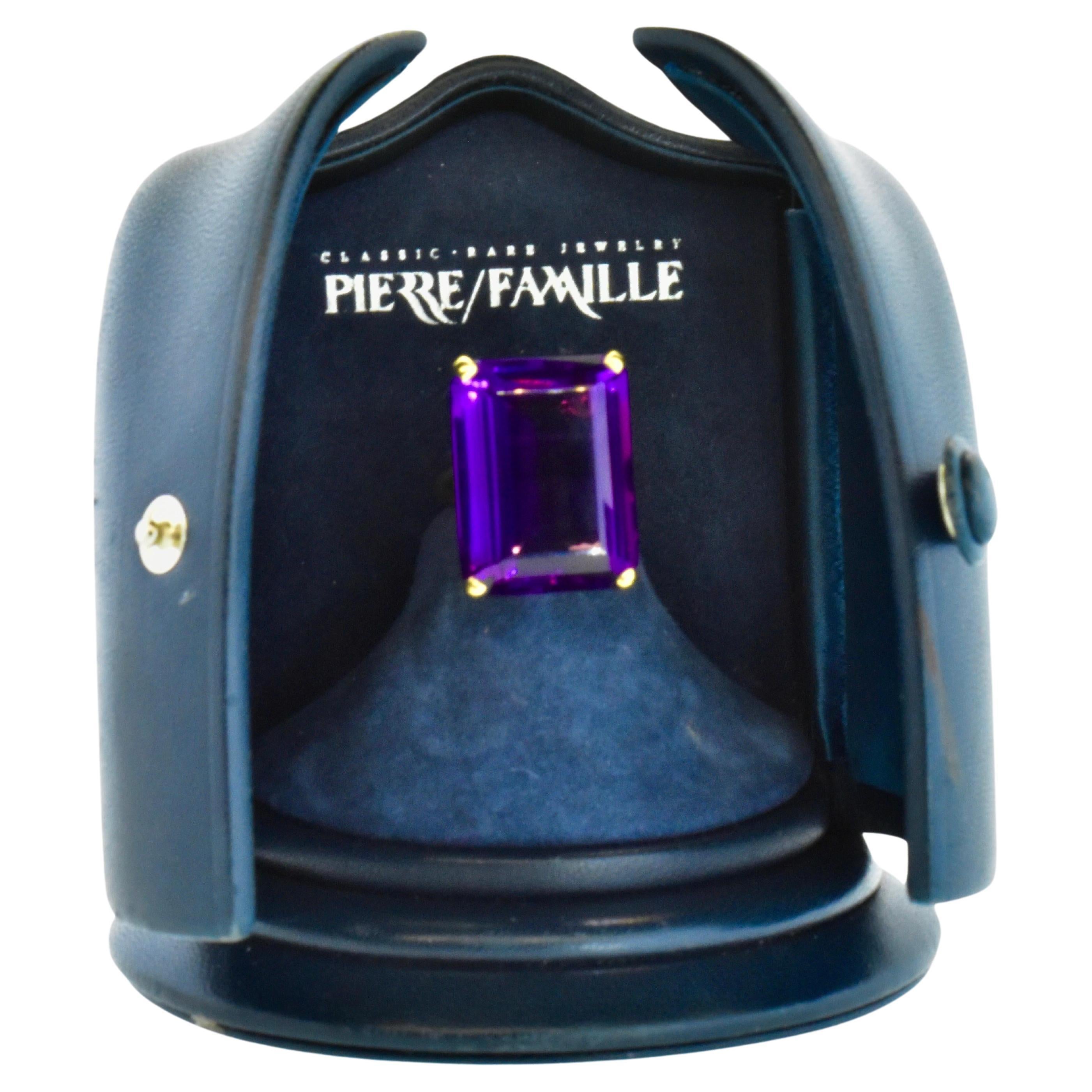 18K Fine Deep Purple Amethyst, 26.21 cts., 18K Ring by Pierre/Famille. For Sale