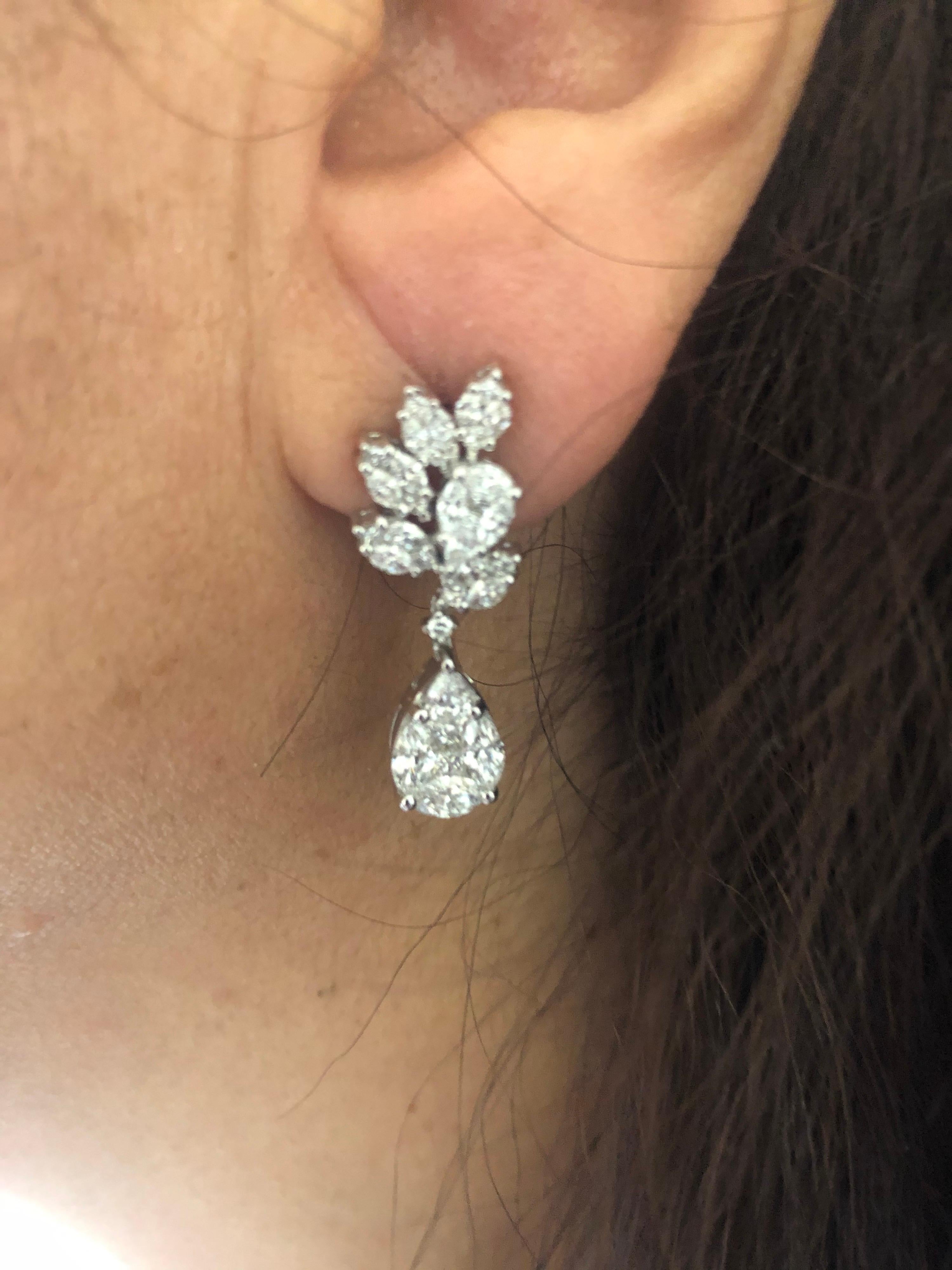 pear shaped drop earrings