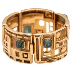 18K Forma Livre Emeralds Cuff Bracelet by Burle Marx