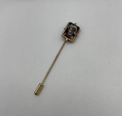 18K Französisch Limoges Emaille Stick Pin
