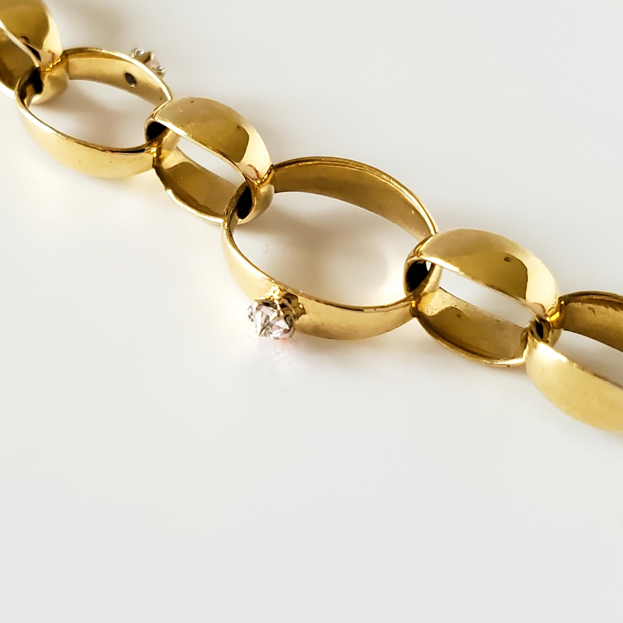 Contemporain Bracelet à double rang en or 18 carats avec diamants blancs inversés de 0,47 carat en vente