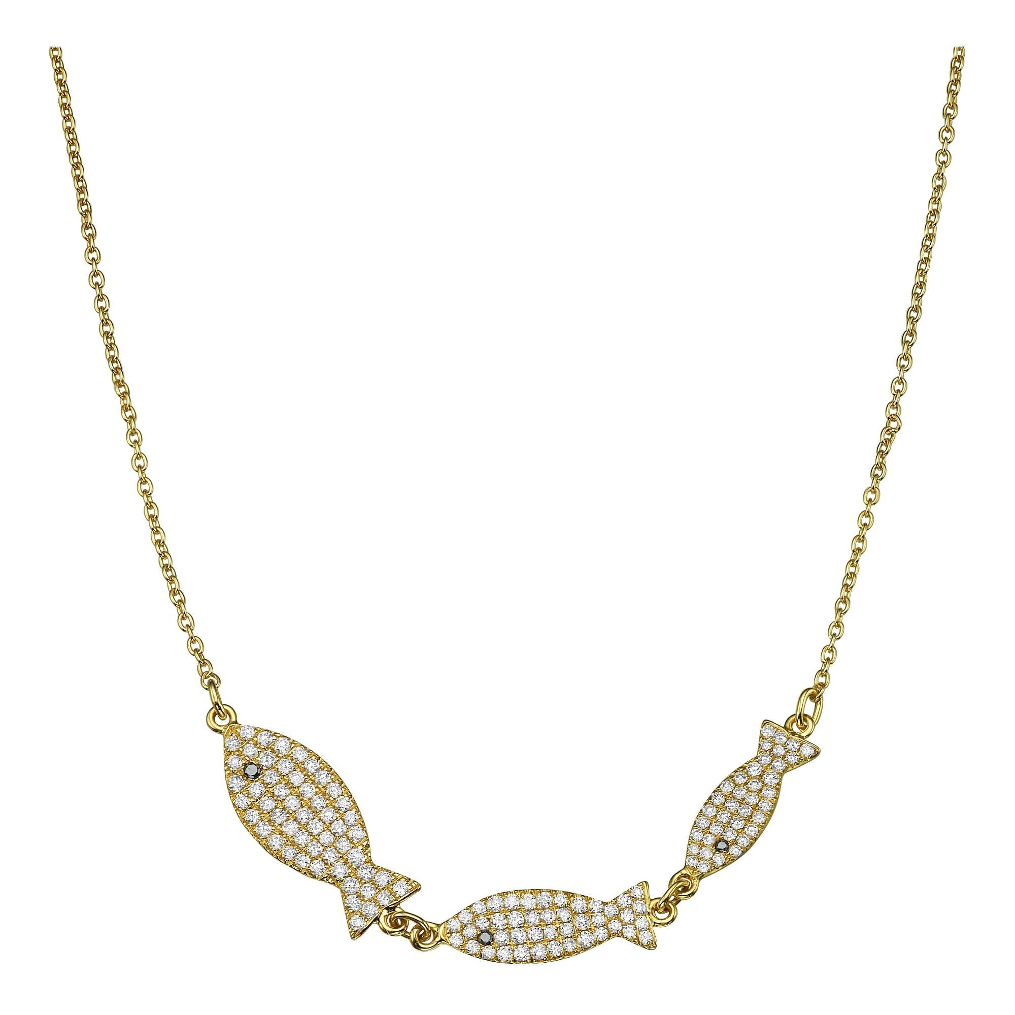 18k Gold, .70 Carat, F Color, VS Clarity, Diamond Vertical Bar Pendant