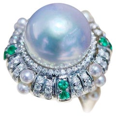 【Crown Radiance】Celestial Regalia Aurora South Sea Pearl Royal Ring