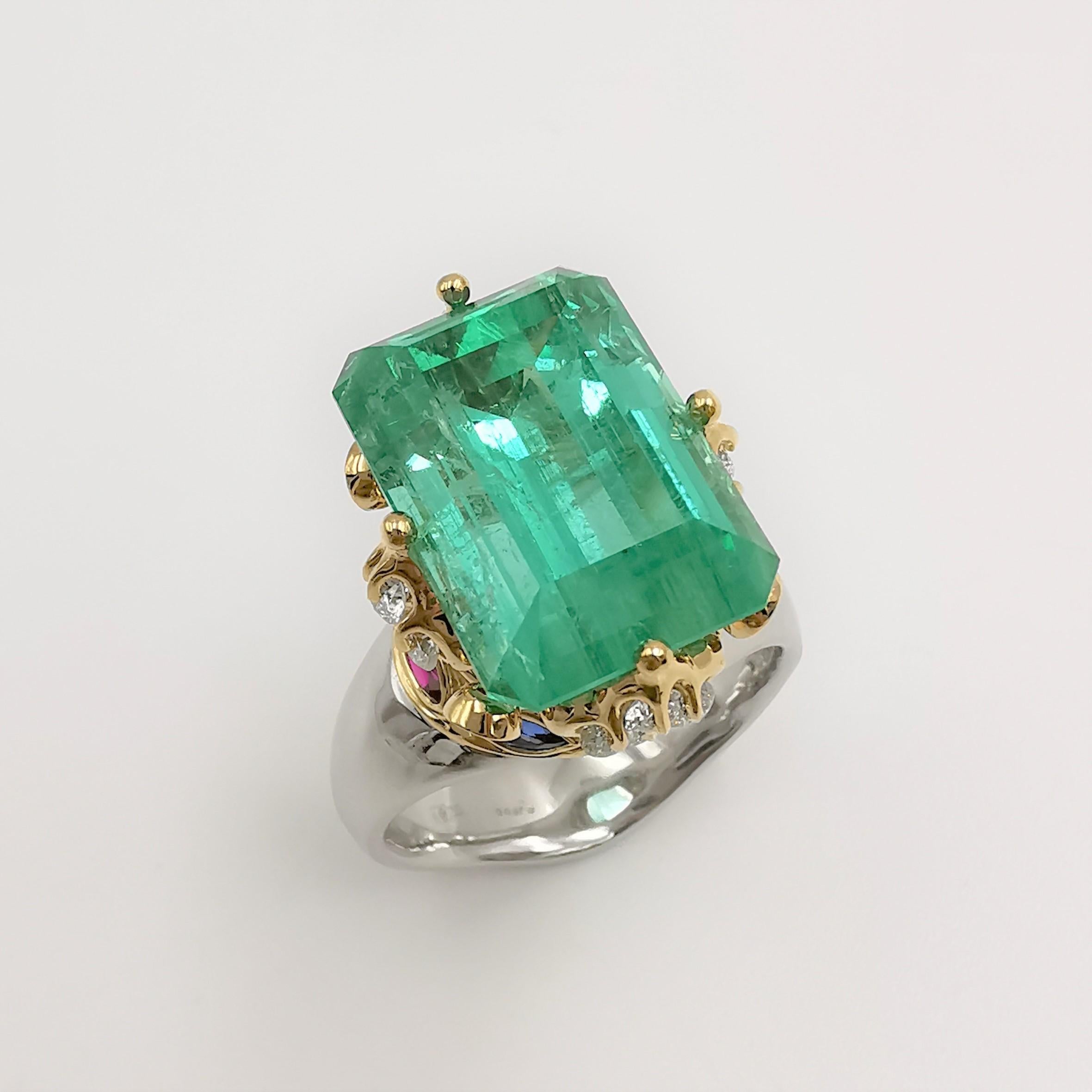 Russian emerlalds are hardly seen on the market nowadays  due to being a private treasury of Tsar, followed by the state. However,  Russia had been one of the biggest emerald producers since 1830's  discovery in the Ural mountains so that world