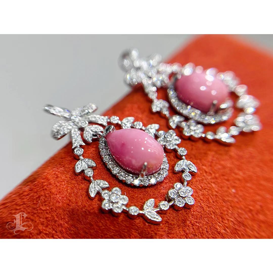 【Conchéa】Orecchini di perle e diamanti con arco di Duchessa - 8.99ct in vendita 3