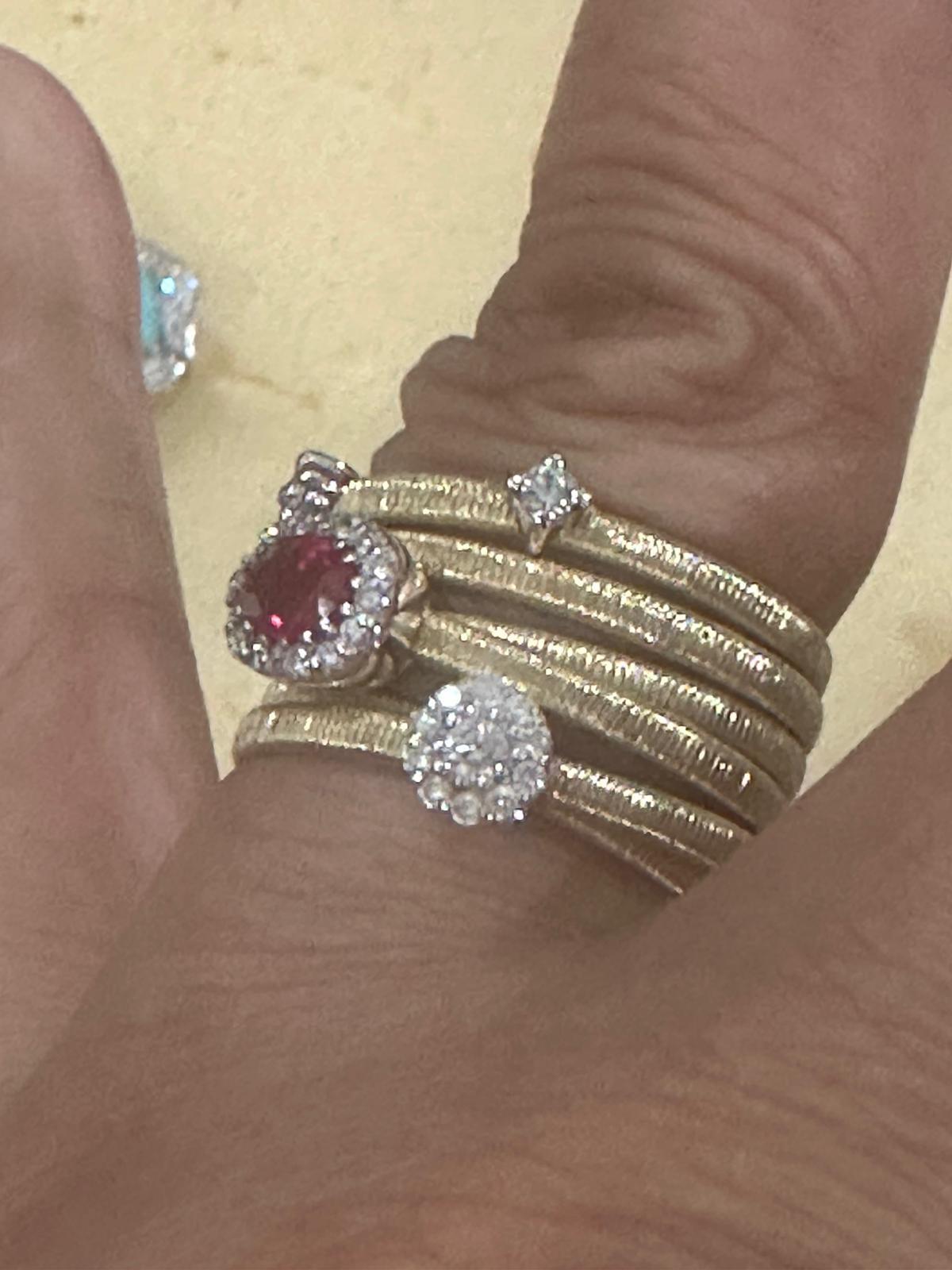 Collana in oro 18k con diamanti e rubini da 15,85 carati in vendita 16