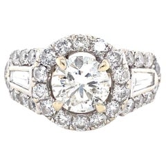 18k Gold 1.85 Carat Diamond Wedding Ring Not Graded