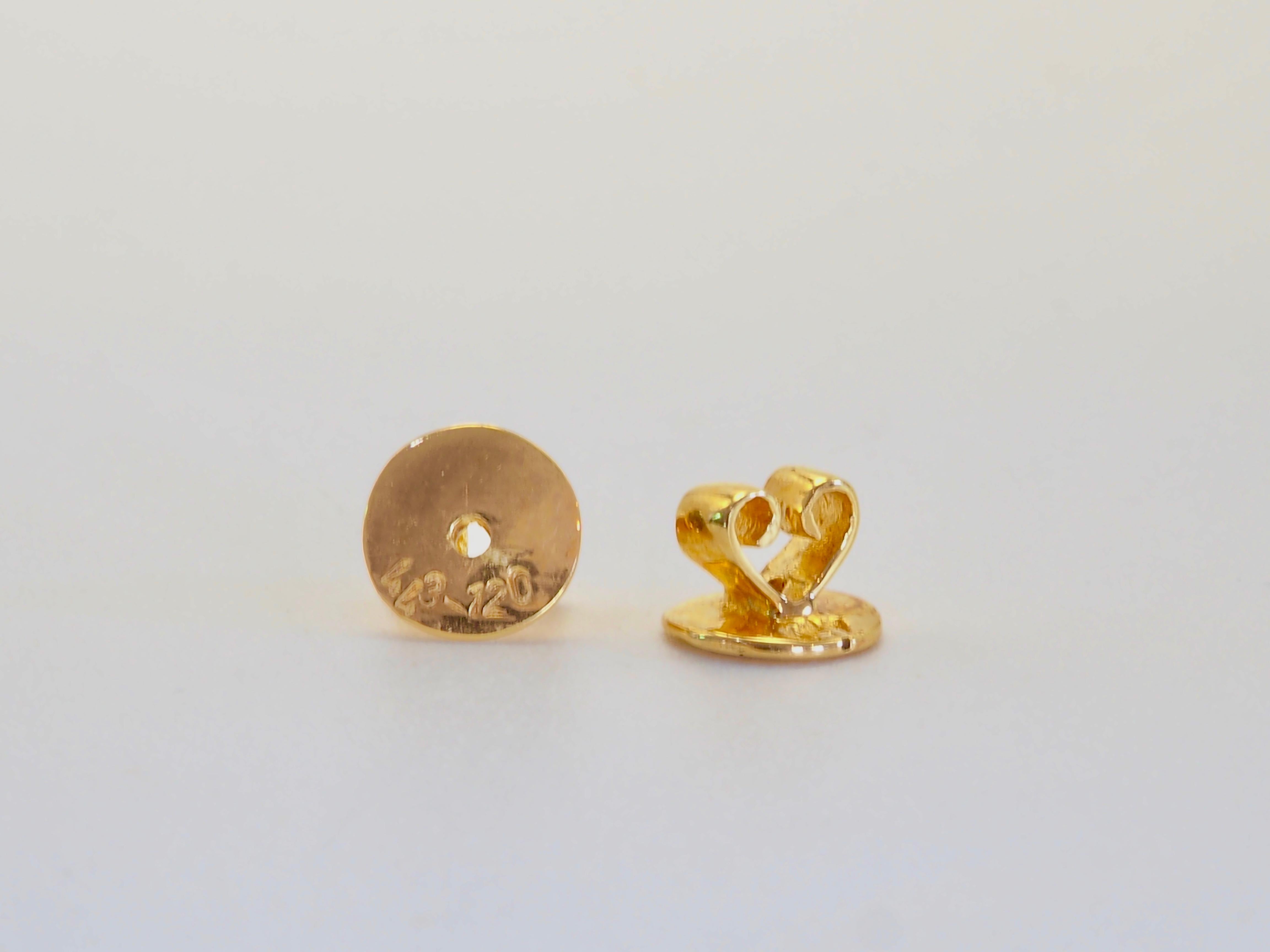 18K Gold 2.10ct Blue Sapphire & 0.36ct Diamond Stud Earring In New Condition In เกาะสมุย, TH