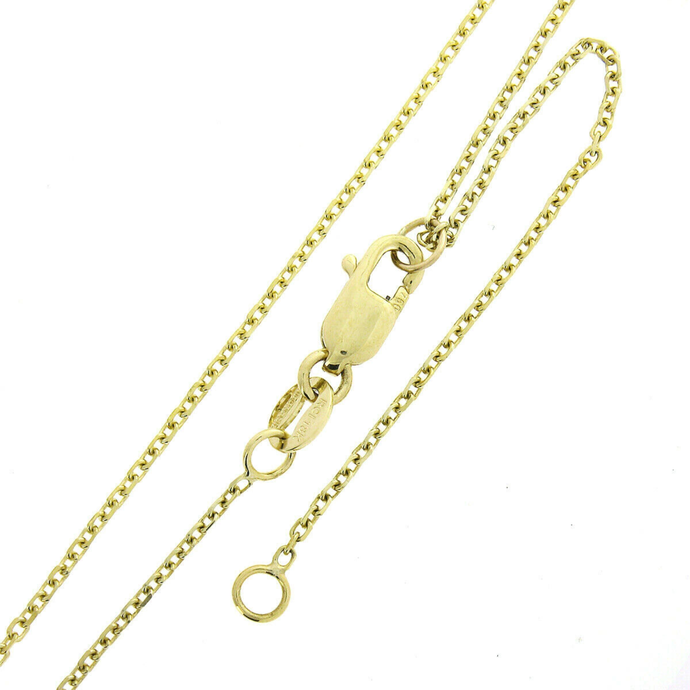 18K Gold 2,15ct länglicher birnenförmiger Smaragd mit Diamant Halo Tropfen-Anhänger Halskette im Angebot 2