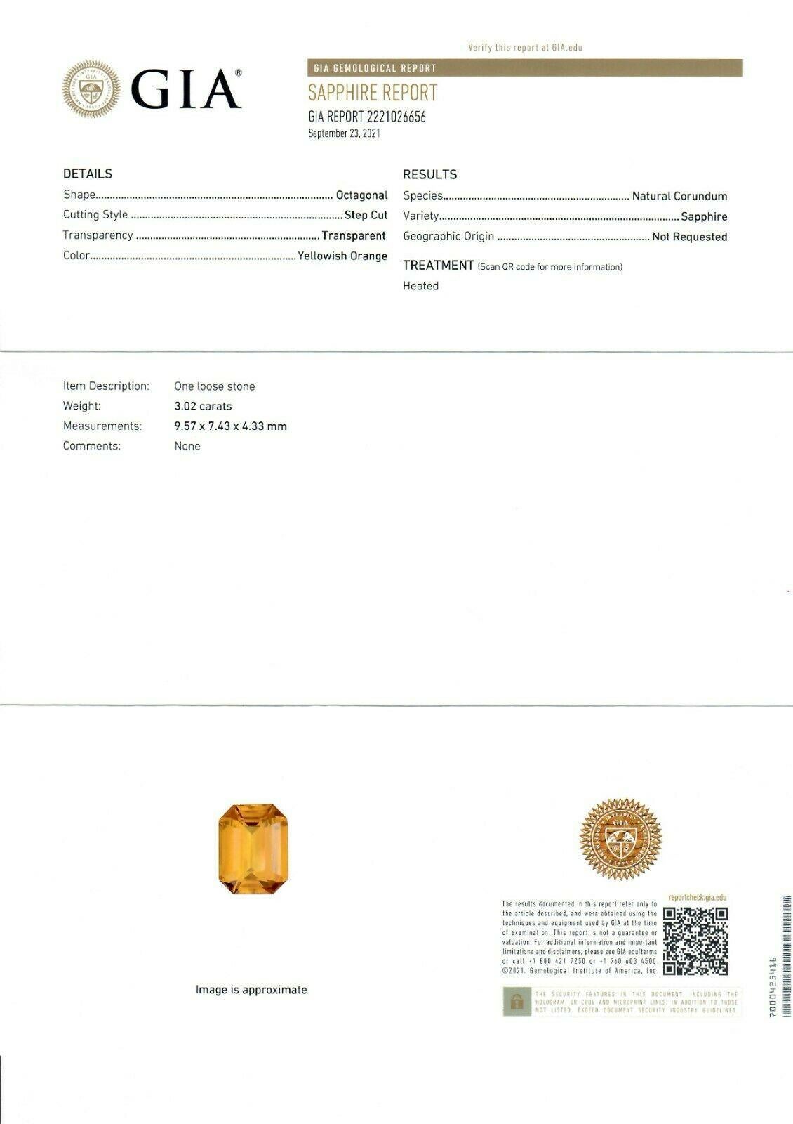 18k Gold 3.02ct GIA Half Bezel Yellow Sapphire & Tsavorite 3 Stone Cocktail Ring For Sale 6