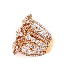 18 Karat Gold 4 Carat Diamond Ring