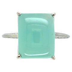 18K Gold 5.73 carat Aquaprase Ring Size 7.5