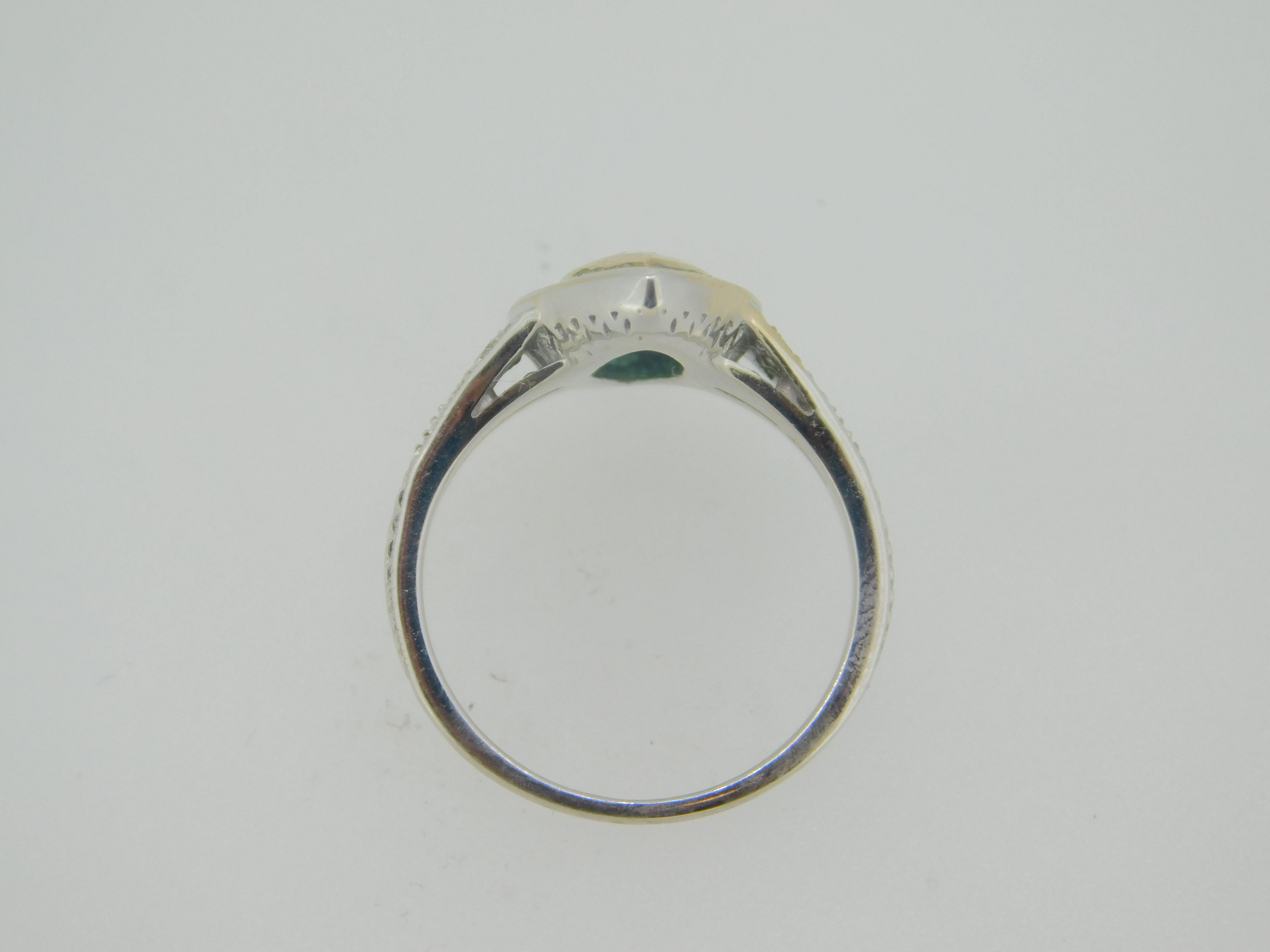 Marquise Cut 18k Gold .70ct Genuine Natural Diamond Ring with 1.5ct Emerald Halo '#J4110' For Sale