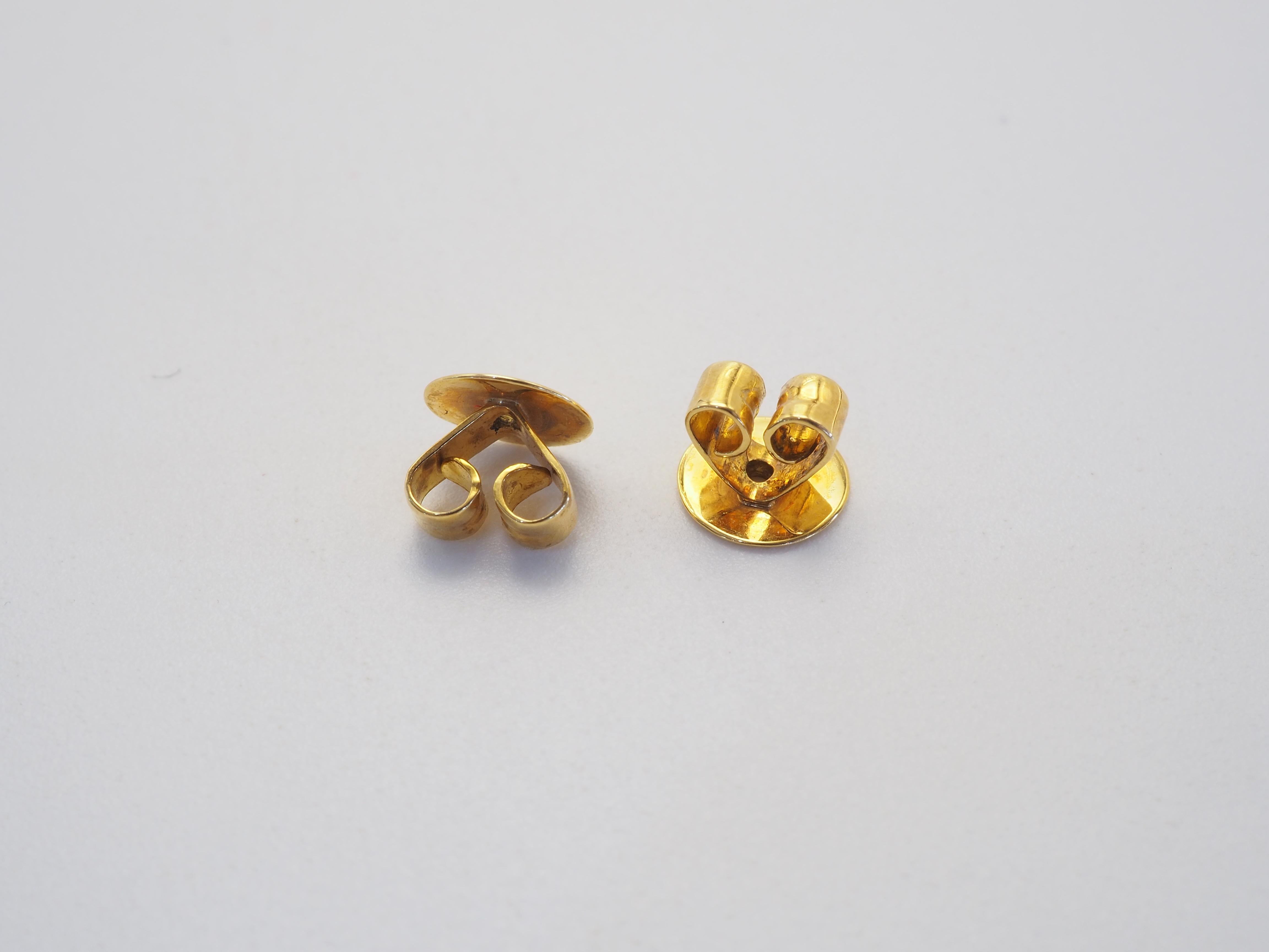 18K Gold 7.5mm White Sea Pearl & 0.06ct Diamond Stud Earrings 1