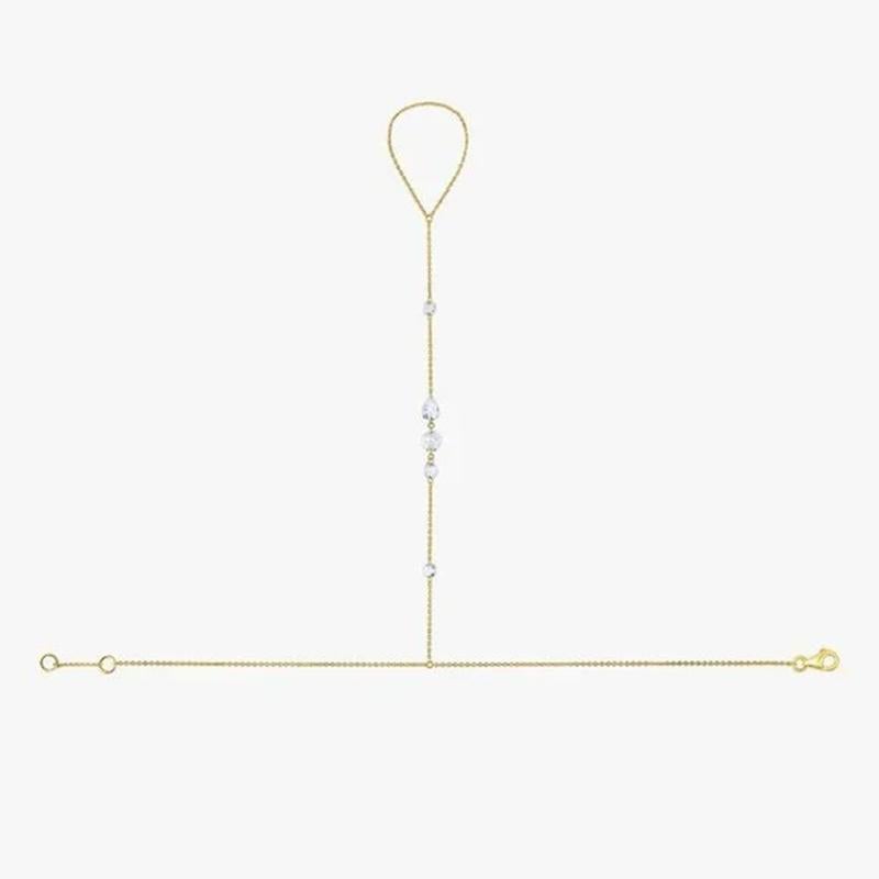 Cadena de mano de oro de 14 quilates Conexión Starlight Moderno en venta