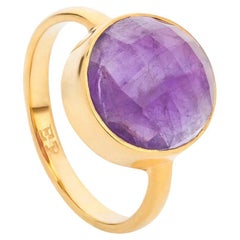 18K Gold Amethyst Crown Chakra Ring, by Elizabeth Raine