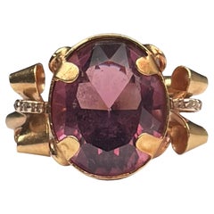 18k Gold Amethyst Ring
