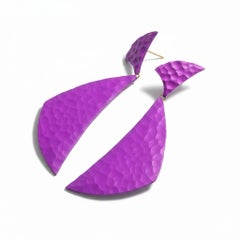 18k Gold and Aluminum Statement Earrings by JAR