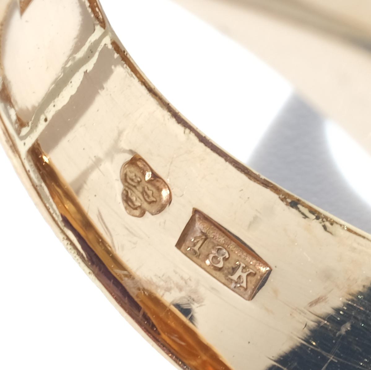 18K Gold and Amethyst Ring Made 1951 For Sale 5