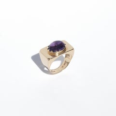 18K Gold and Amethyst Ring Made 1951