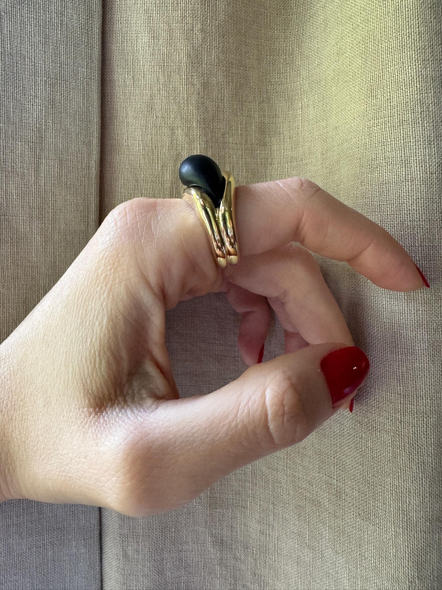 in vendita:  Anello con goccia SU in oro 18k e acquamarina Grande 20