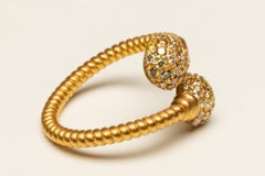 18K Gold and Champagne Diamond Ring