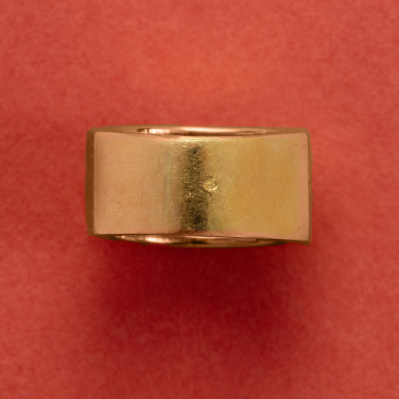 Ring aus 18 Karat Gold und Diamanten im Zustand „Gut“ im Angebot in Amsterdam, NL